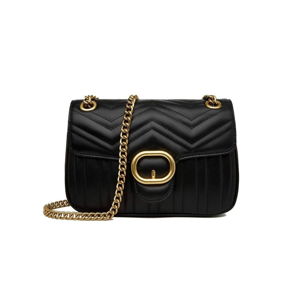 NWOT Chrysansmile Quilted Crossbody Bag Leather Clutch Purse Shoulder Handbag